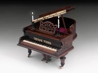 Antique Piano Jewellery Box-16