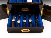 Walnut Jewellery Watch Box-8